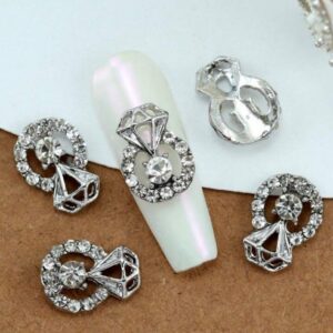 Korean Diamond Shape Nail Accessory | 2pc