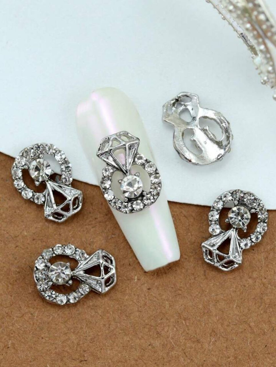 Korean Diamond Shape Nail Accessory | 2pc