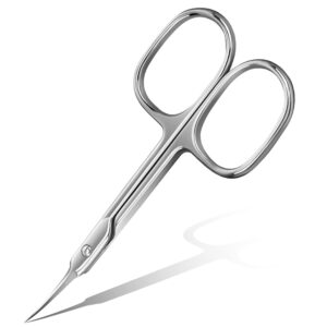Venalisa Cuticle Scissor/ Nipper With Fine Curved Blade For Grooming Kit- Silver
