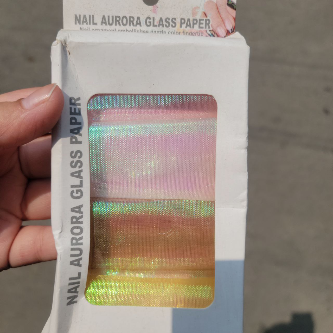 Gradient Aurora Glass Paper For Nail Art