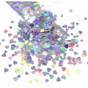Holographic Heart For Nail Art