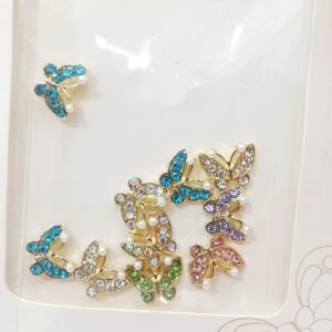 Korean Multi-Color Butterfly Nail Accessory