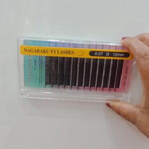 Nagaraku YY Eyelash Extension- 0.07 D 12mm