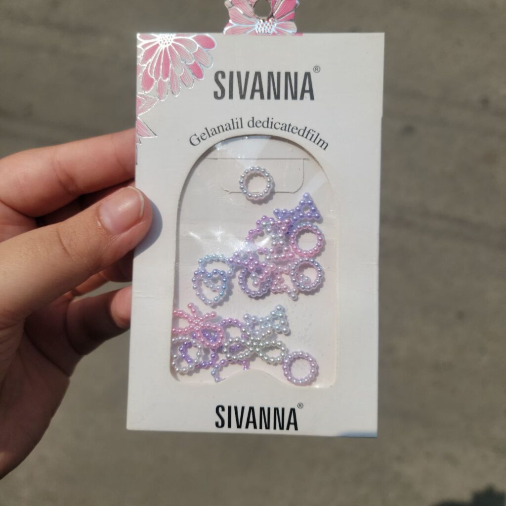 Hollow Mix Pearl Nail Art Charms