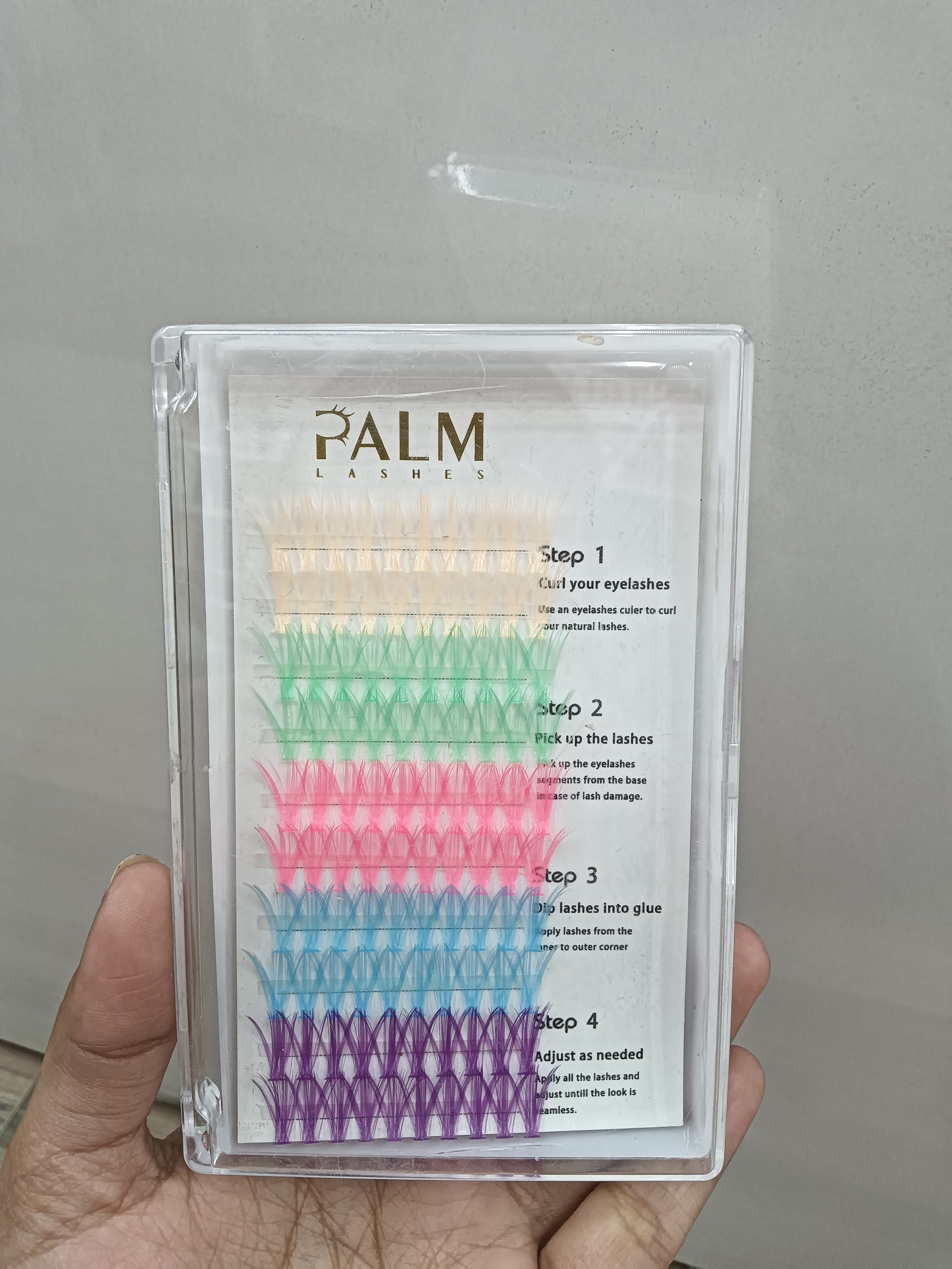 Palm Colorful Eyelash Extension