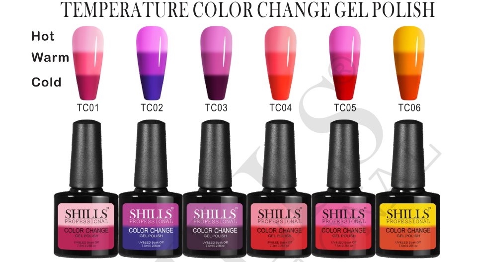 Shills Professional Color Change Gel Polish Available in 6 variants