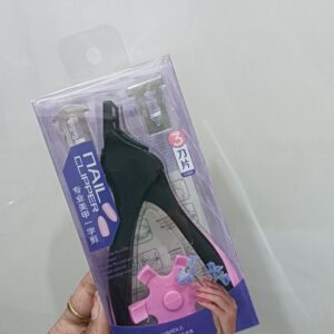 False Nail Clippers for Acrylic Nails | Black & Pink