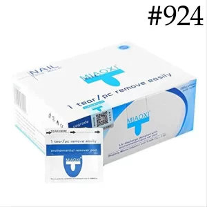Miaoxi Press On Nail Cleaning/Remover Alcohol Wipes 200pcs