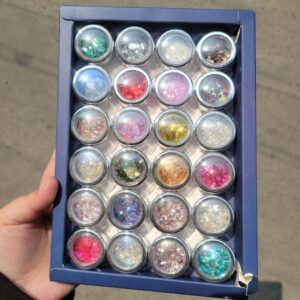 Nail Glitter and Mylar set 24pcs for nail art