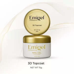 Emigel 3D Top Coat,Nail Gel - 15ml