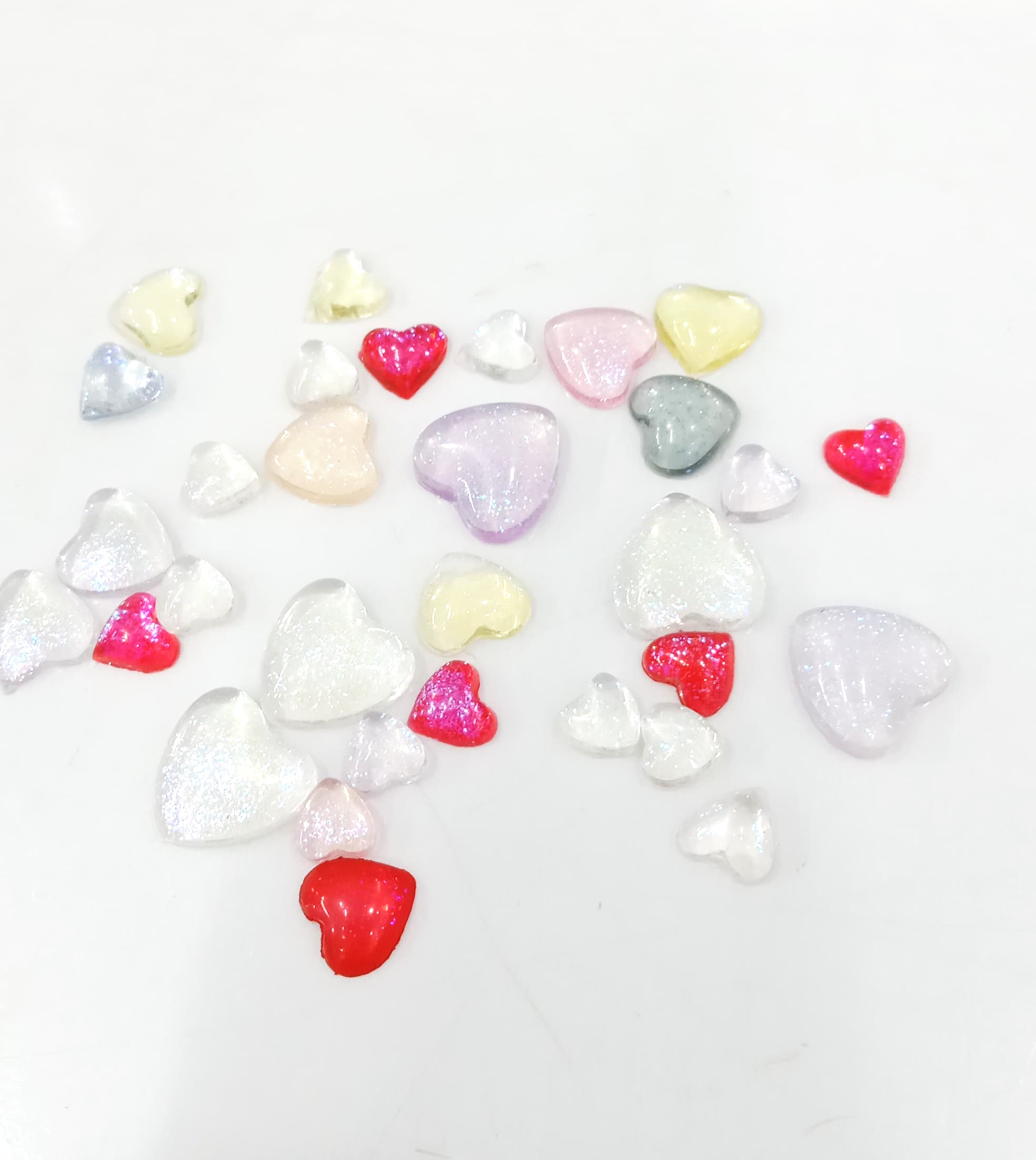 3D Heart Shape Nail Charms