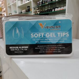 Venalisa Soft Gel Tips Medium Almond -550pcs | VL-04