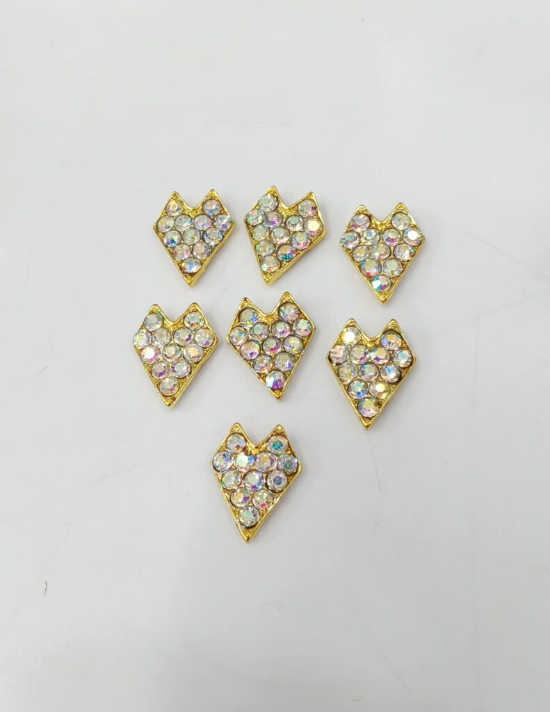 Holographic Rhinestone Nail Charms