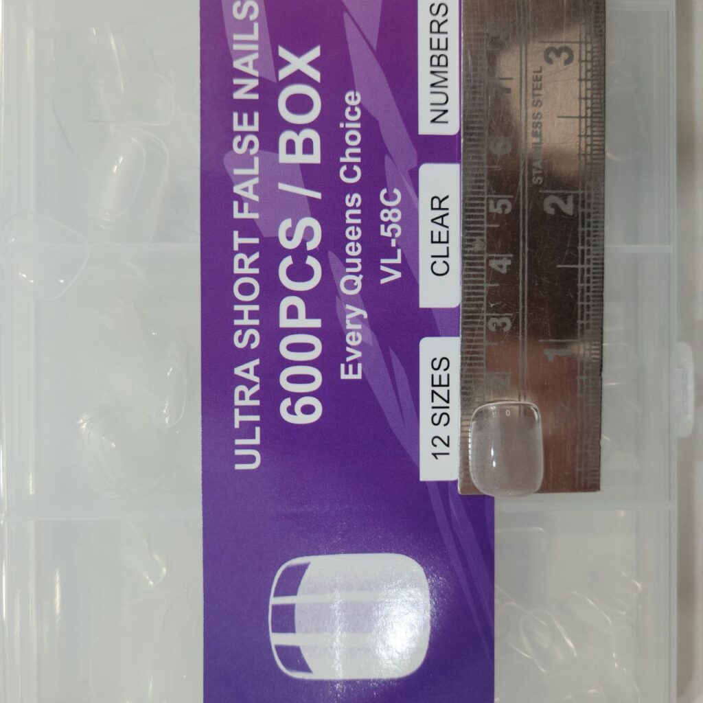 Venalisa Ultra Short Square Soft Gel Matte Tips -600pcs | VL 58C