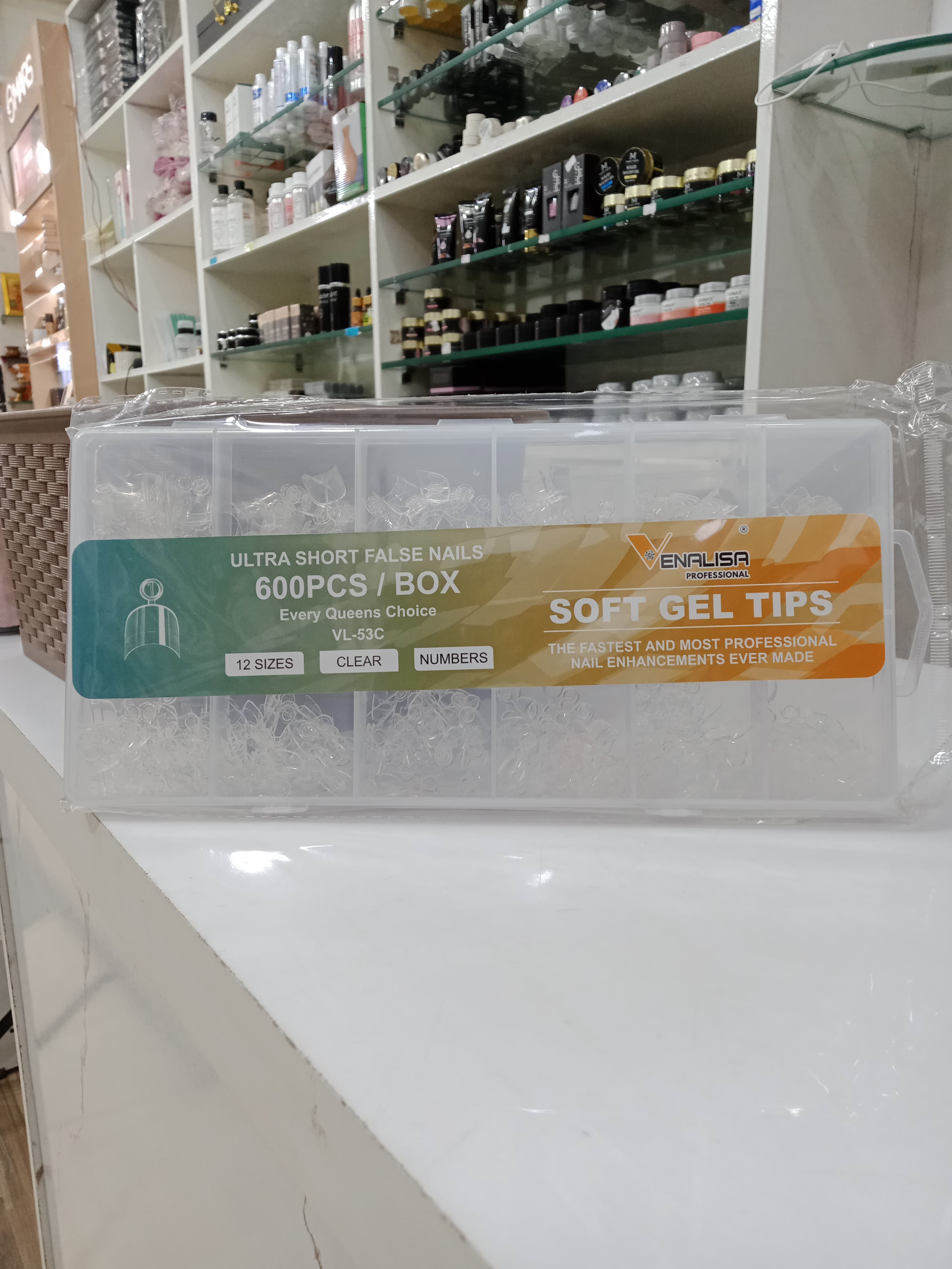 Venalisa Ultra Short Soft Gel Toe Tips – 600pcs | VL 53C