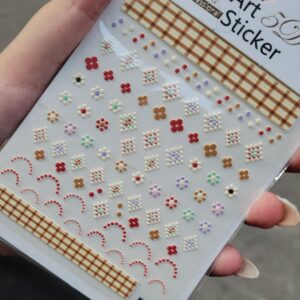 3D Mix Shape Nail Stickers - 1 Sheet | No-12