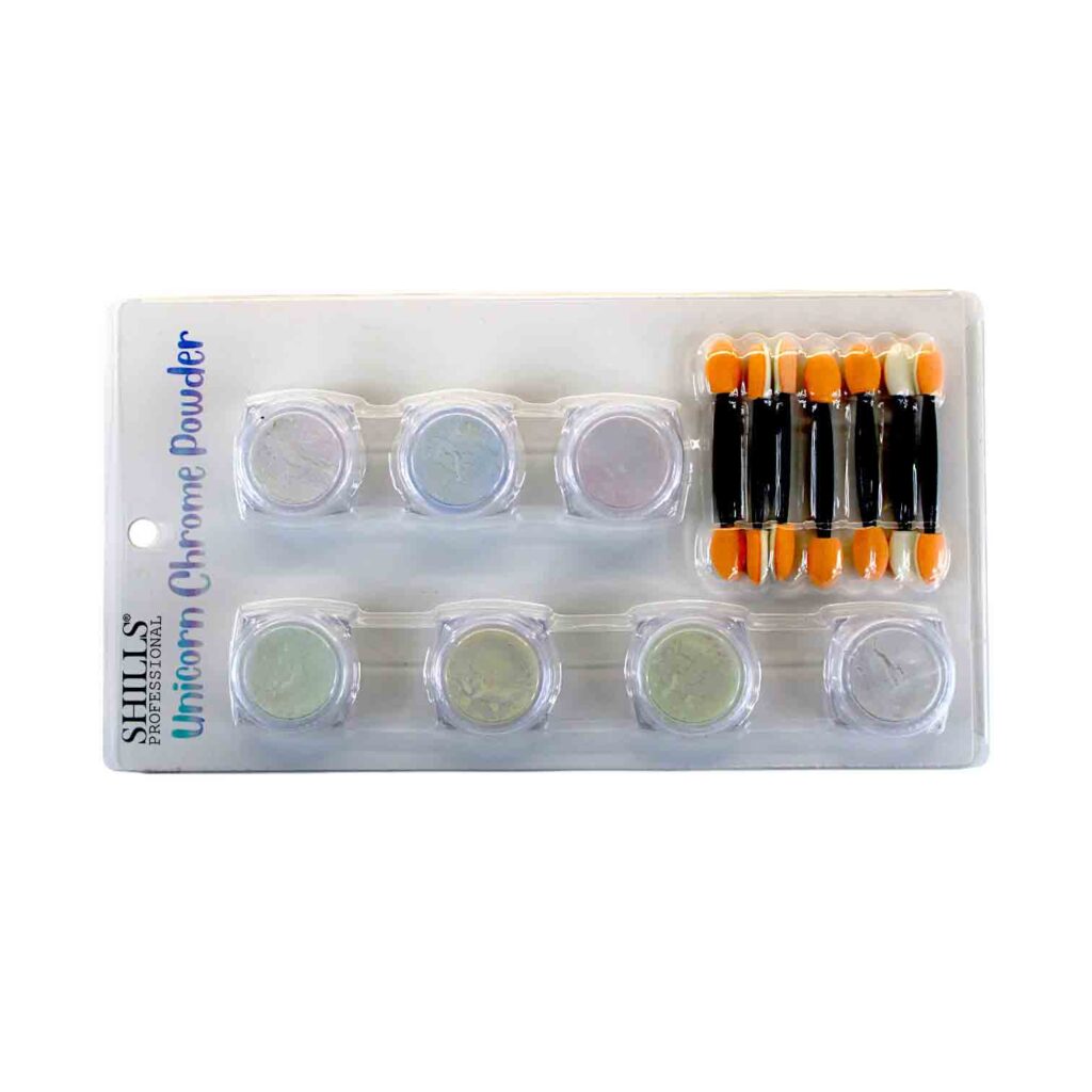 Shills Professionals 7 Pcs Unicorn Chrome Powder Set-SPN-21097