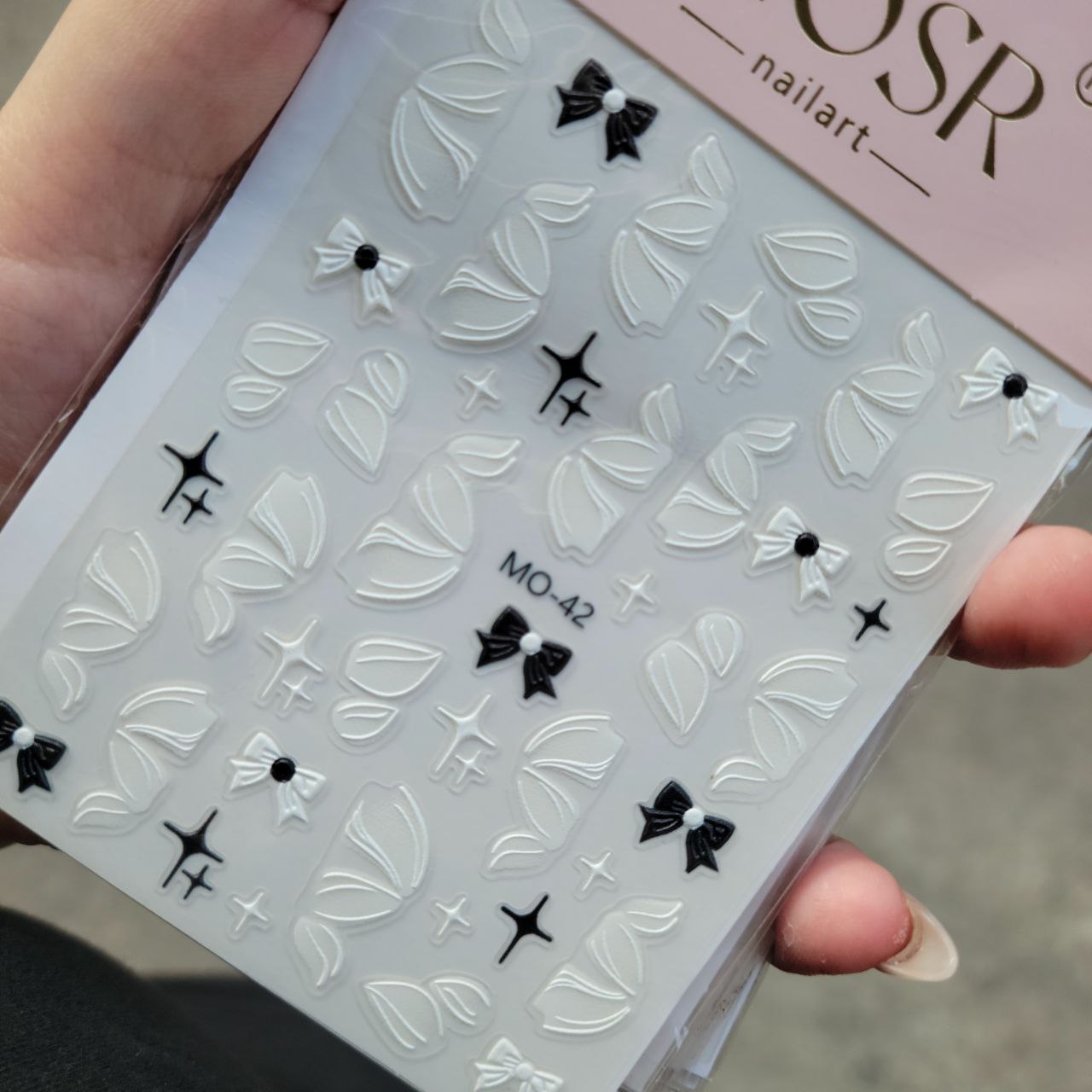 3D Bow Nail Stickers – 1 Sheet | No – 22