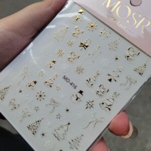 Christmas Theme Nail Stickers -1 Sheet | No-14