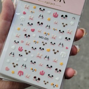 3D Cartoon Nail Stickers - 1 Sheet | No-10