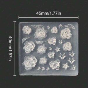 9D Floral Silicon Mould
