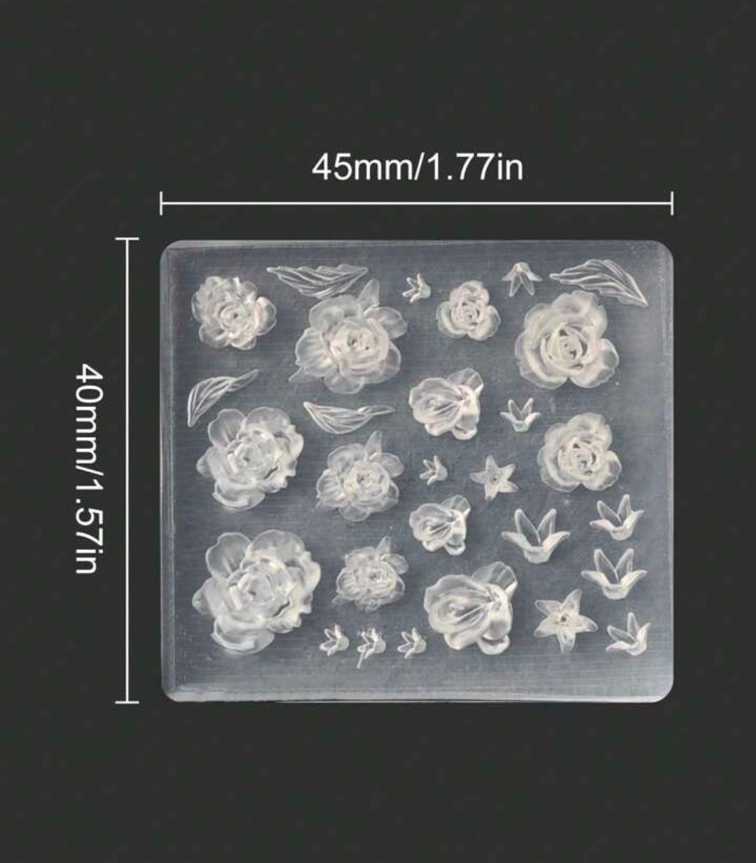 9D Floral Silicon Mould