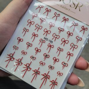 3D Bow Nail Stickers - 1 Sheet | No-11