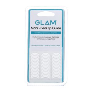 Glam 3D French Tips Nail Art Stickers - 1 Sheet | AC41