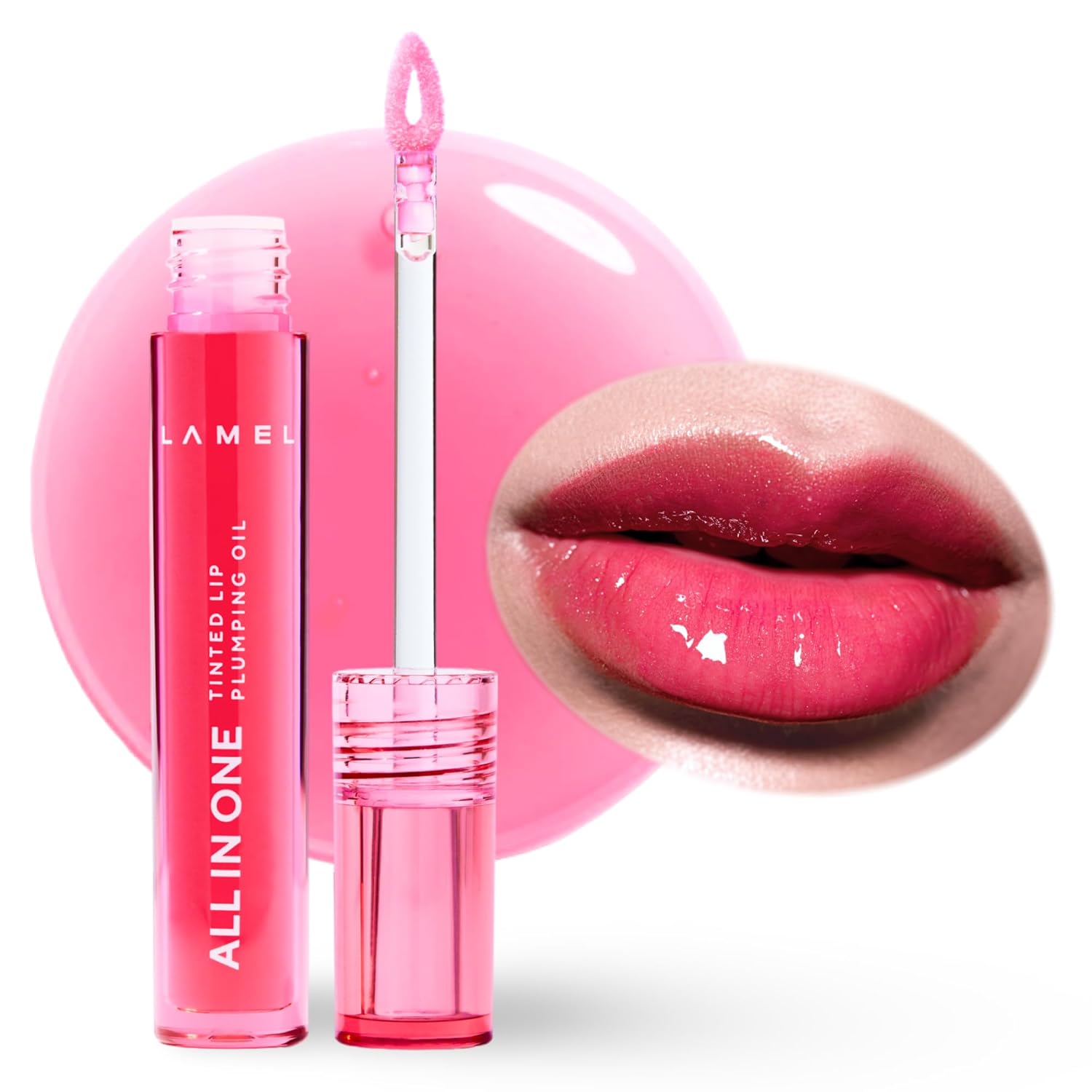 Lamel All In One Lip Tinted Plumping Oil | Shade No 403- Water Melon