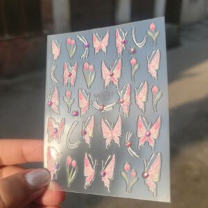 Nailfie 3D Butterfly  Nail Stickers - 1 Sheet | NF-26
