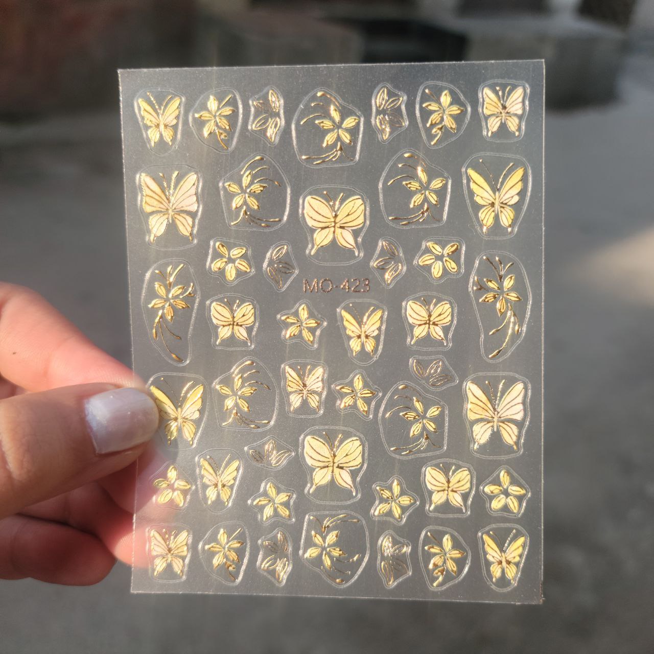 Nailfie 3D Butterfly Nail Stickers – 1 Sheet | NF – 36