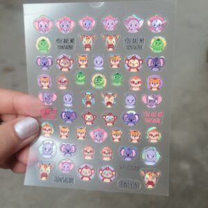 Nailfie 3D Cartoon Nail Stickers - 1 Sheet | NF - 52