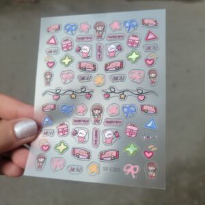 Nailfie 3D Cartoon Nail Stickers - 1 Sheet | NF - 53
