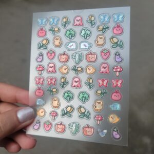 Nailfie 3D Cartoon Nail Stickers - 1 Sheet | NF - 54