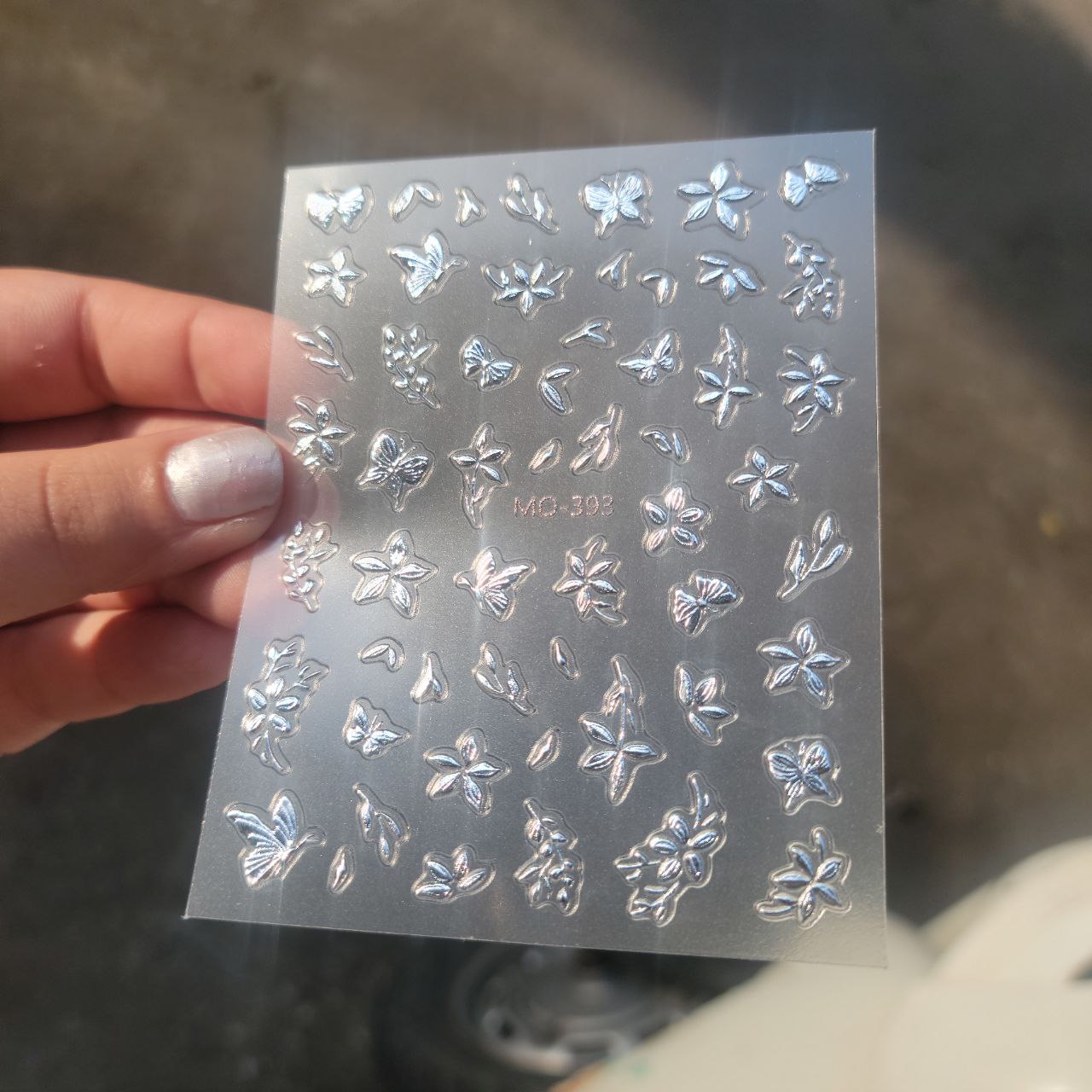 Nailfie 3D Floral Nail Stickers – 1 Sheet | NF – 27