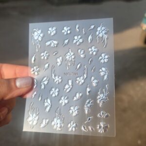 Nailfie 3D Floral Nail Stickers - 1 Sheet | NF- 28