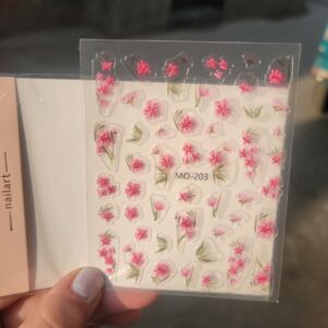 Nailfie 3D Floral Nail Stickers - 1 Sheet | NF - 29