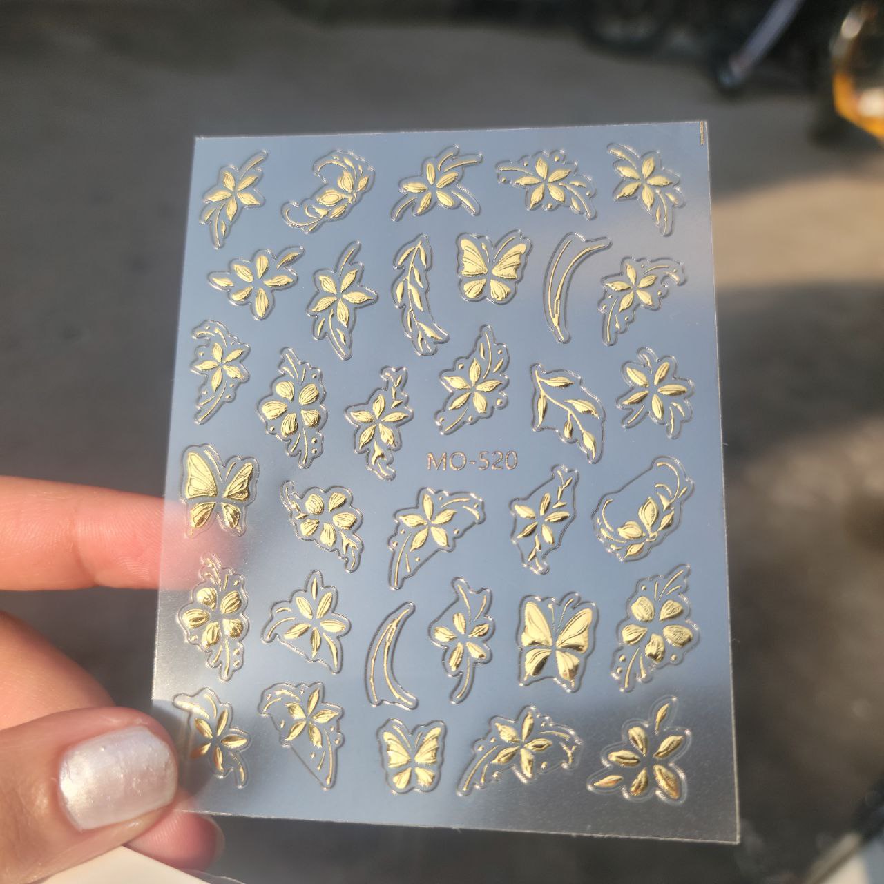 Nailfie 3D Floral Nail Stickers – 1 Sheet | NF – 30