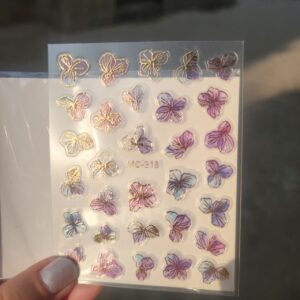 Nailfie 3D Spring Flowers Nail Art Stickers - 1 Sheet | NF-34