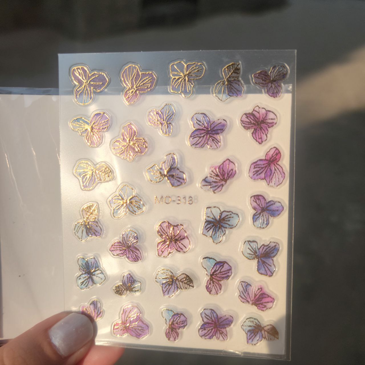 Nailfie 3D Spring Flowers Nail Art Stickers – 1 Sheet | NF-34