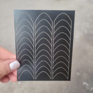 Nailfie 3D French Tips Nail Art Stickers - 1 Sheet | NF - 40