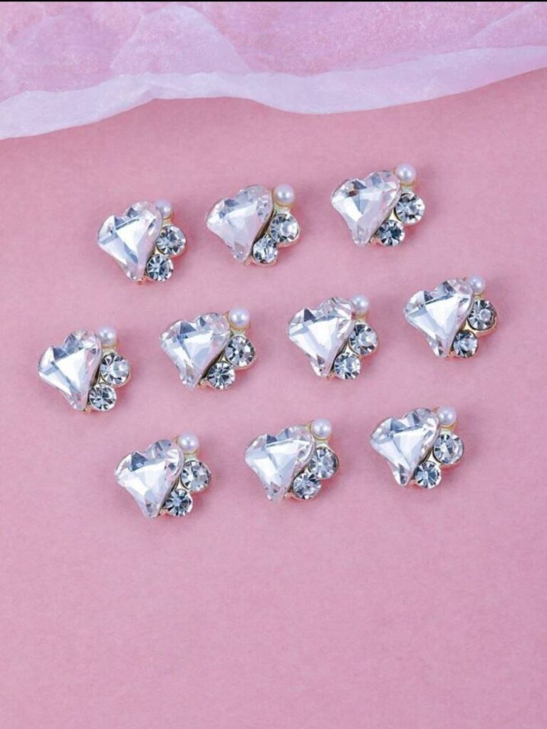 Nailfie Korean Heart Shape Nail Accessory - 1 Pair | NF-01