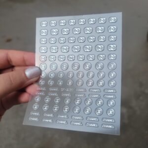 Nailfie 3D Logo Nail Stickers - 1 Sheet | NF - 49