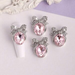 Nailfie Korean Metal Bowknot Nail Charms For Nail Art - 1 Pair | NF- 04