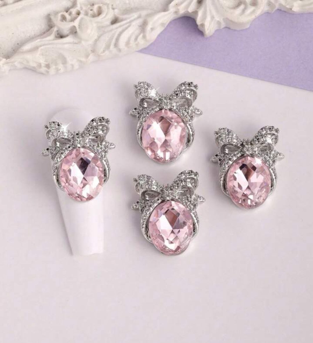 Nailfie Korean Metal Bowknot Nail Charms For Nail Art – 1 Pair | NF- 04