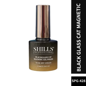 Shills Professionals Black Glass Cat Magnetic Gel Polish