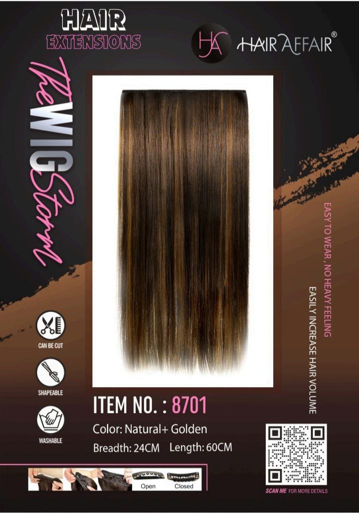 Hair Affair Hair Extension Straight -8701