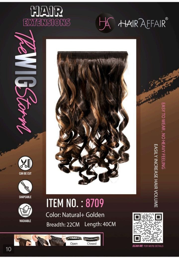 Hair Affair Curly Hair Extension – 8709