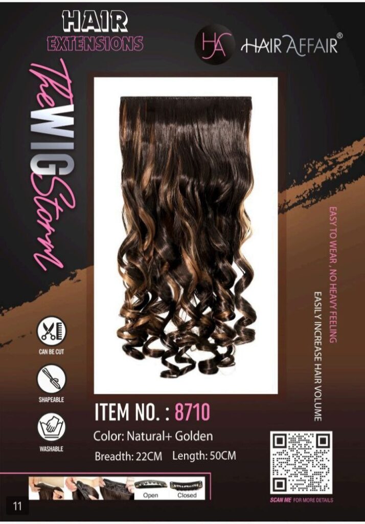 Hair Affair Curly Hair Extension - 8710