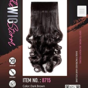 Hair Affair Curly Hair Extension Dark Brown - 8715